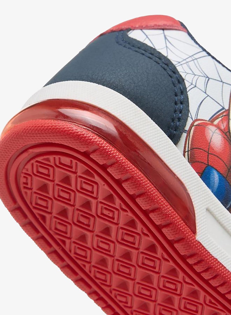 MARVEL Boys Spider-Man Print Hook & Loop Sneakers - Image 5
